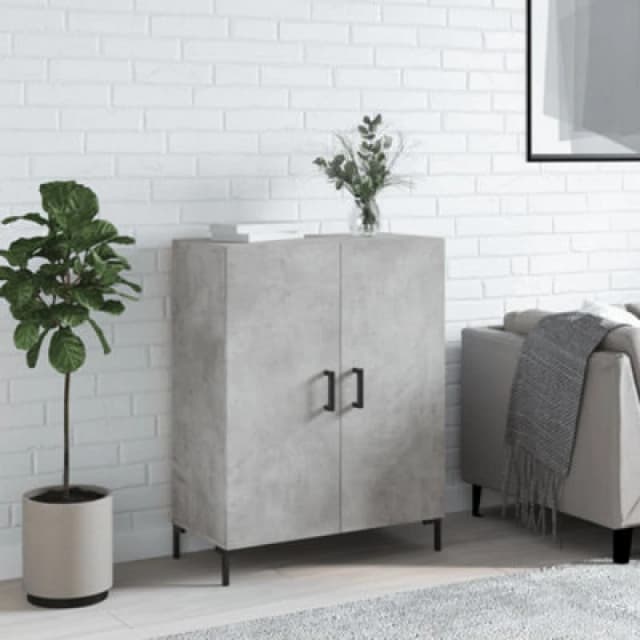 Vidaxl Sideboard Concrete Grey 69.5X34X90 Cm Engineered Wood