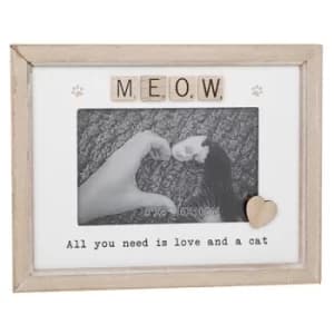 Scrabble Sentiments Frame Cats