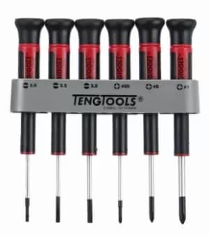 Teng Tools MDM706 6 Piece Mini Slotted/Flat & Phillips Screwdriver Set
