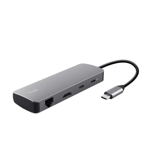 Trust 25672 interface hub USB Type-C Grey