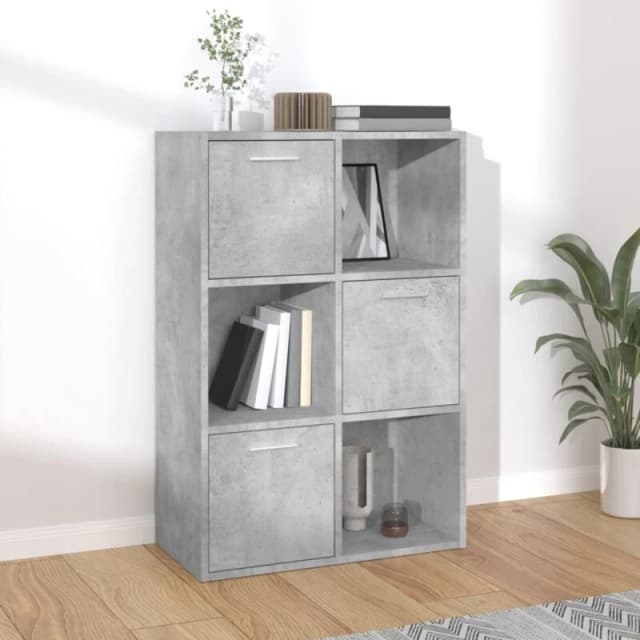 VIDAXL Vidaxl - Storage Cabinet Concrete Grey 60x29.5x90cm Engineered Wood 8719883869964