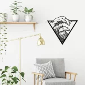 Dalga Black Decorative Metal Wall Accessory