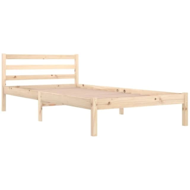 VIDAXL Bed Frame without Mattress Solid Wood Pine 100x200cm Vidaxl 8720286877487