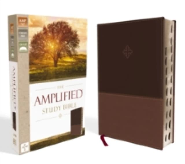The Amplified Study Bible, Leathersoft, Brown, Thumb Indexed Leather / fine binding