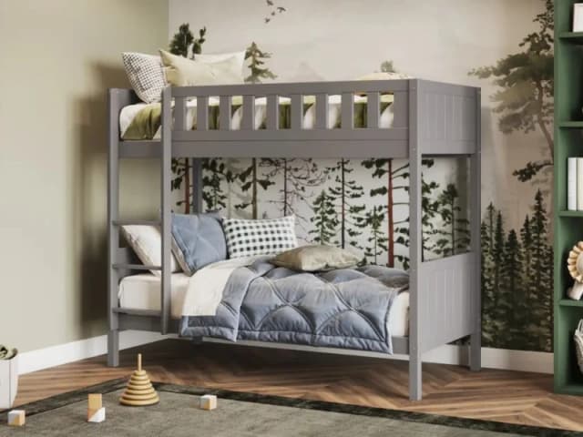 Flair Bea Shorty Bunk Bed in Grey Size: Junior Grey Unisex Junior