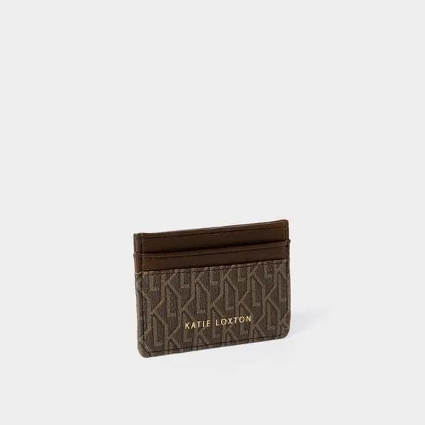 Katie Loxton Brown Signature Card Holder KLB2915