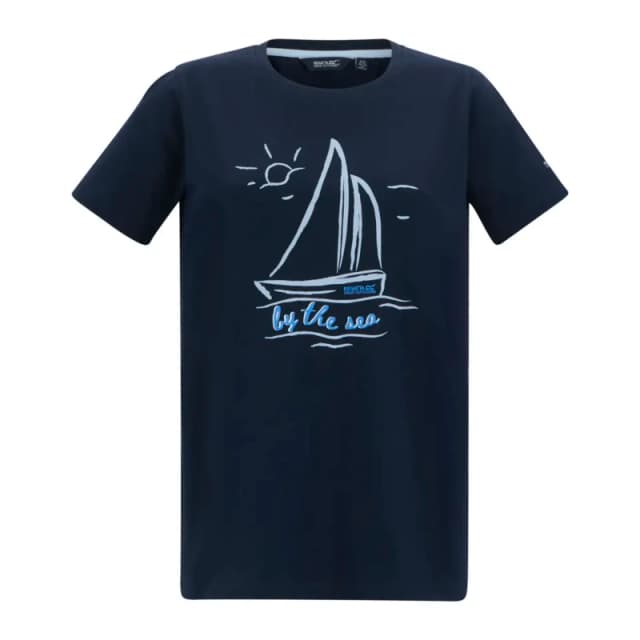 Womens T-Shirt Regatta Filandra VX Bleu Female 38