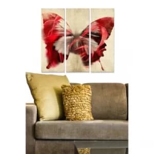 MDF77539099 Multicolor Decorative MDF Painting (3 Pieces)