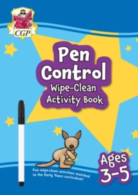 Pen Control Wipe-Clean Activity Book for Ages 3-5 (with pen) Multiple-component retail product, part(s) enclose