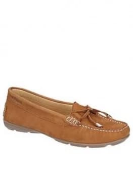 Hush Puppies Maggie Leather Loafers - Tan