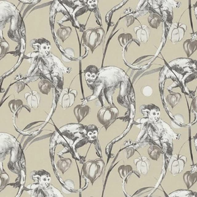 As Creation Monkey Jungle Wallpaper Textured Embossed Tropical Beige Paste The Wall Vinyl