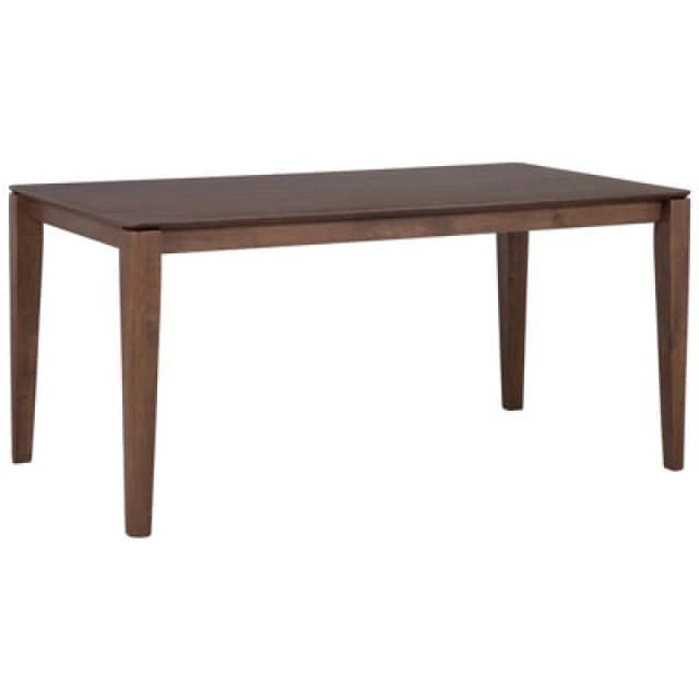 Beliani Dining Table Lottie Dark Walnut 160 Cm 90 Cm