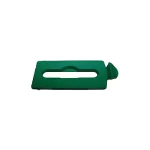 Slim Jim Recycling Station Bin Paper Slot Lid Green