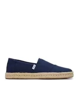 TOMS Alpargata Rope 2.0 Espadrille - Navy, Size 7, Men