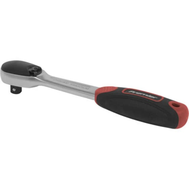 Loops 72-Tooth Dust-Free Ratchet Wrench - 1/4" Sq Drive - Textured Grip - Flip Reverse Multi