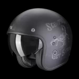 Scorpion Belfast Evo Pique Matt Black-Silver Jet Helmet M