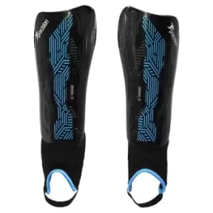 Precision Origin.0 Shin & Ankle Guards Black/Cyan Large