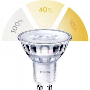 Philips Lighting LED (monochrome) EEC A+ (A++ - E) GU10 Reflector 5 W = 50 W Warm white (Ø x L) 50 mm x 54mm SceneSwitch
