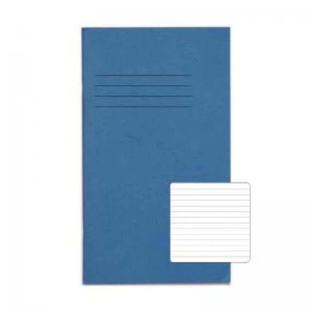 RHINO 200 x 120 Exercise Book 80 Page, Light Blue, F6 (Pack of 10)