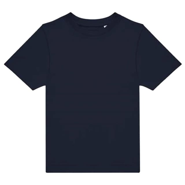 B&C Plain Red T-Shirt in Navy Size: 12-13 Years Navy Unisex 12-13 Years