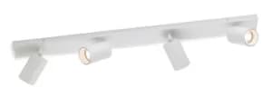 Max 4 Light Spotlight Flush Bar White