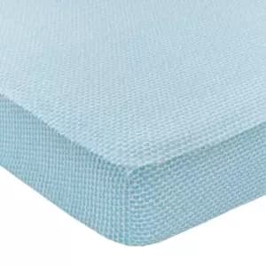 Joules Coastal Stripe 100% Cotton Fitted Sheet Aqua