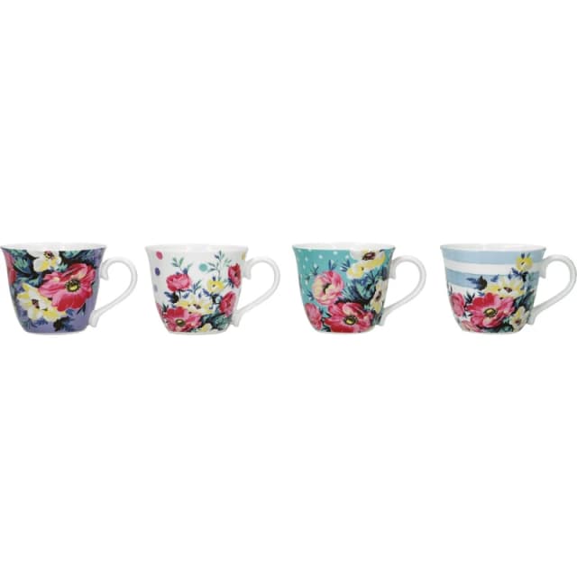 Mikasa Clovelly Porcelain Espresso Mugs Set of Fo Assorted unisex 8.5x16x16