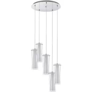 Eglo - Pinto - 5 Light Cluster Pendant Polished Chrome, E27