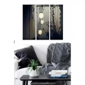 MDF918495 Multicolor Decorative MDF Painting (3 Pieces)