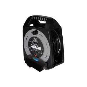 SMJ Electrical 20m 4 Socket Easy Wind Compact Extension Cable Reel UK Plug