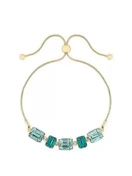 Mood Gold Green Open Stone Toggle Bracelet