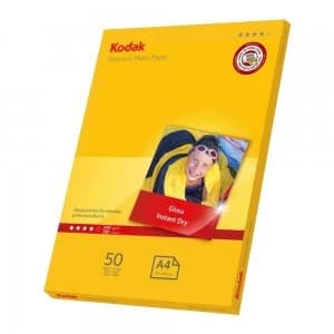 Kodak PREMIUM A4 Inkjet Photo Paper Glossy 240gsm - 50 Sheet Pack