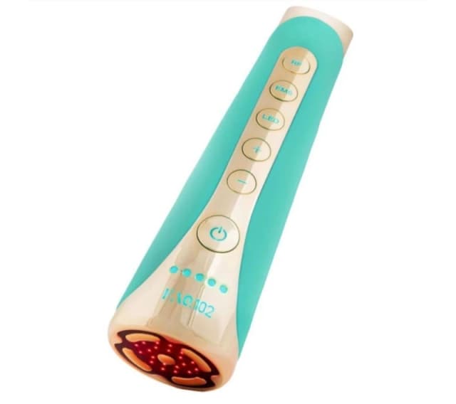 FOREO FAQ 102 High-Frequency Red Light Therapy LED Wand - Topaz, Green,Gold 7640260120112