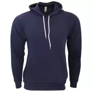 Bella + Canvas Unisex Pullover Polycotton Fleece Hooded Sweatshirt / Hoodie (M) (Navy Blue)