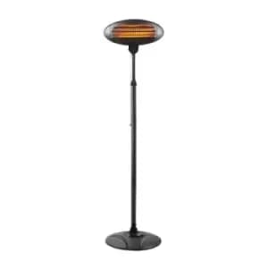 Devola Core 2kW Freestanding Patio Heater with Remote Control - DVRPH20SMB