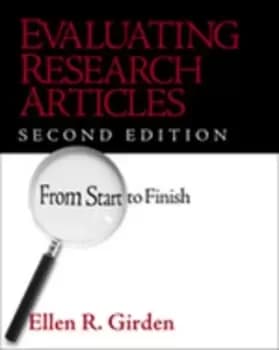 Evaluating research articles from start to finish by Ellen Robinson Girden