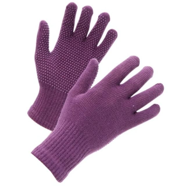 Shires Suregrip Riding Gloves in Purple Purple Unisex One Size
