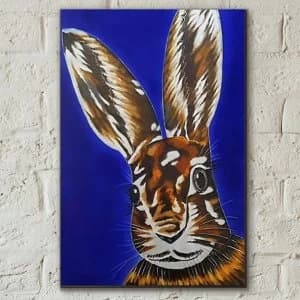 Tile 8x12 Hare Raising By S Fenner Wall Art
