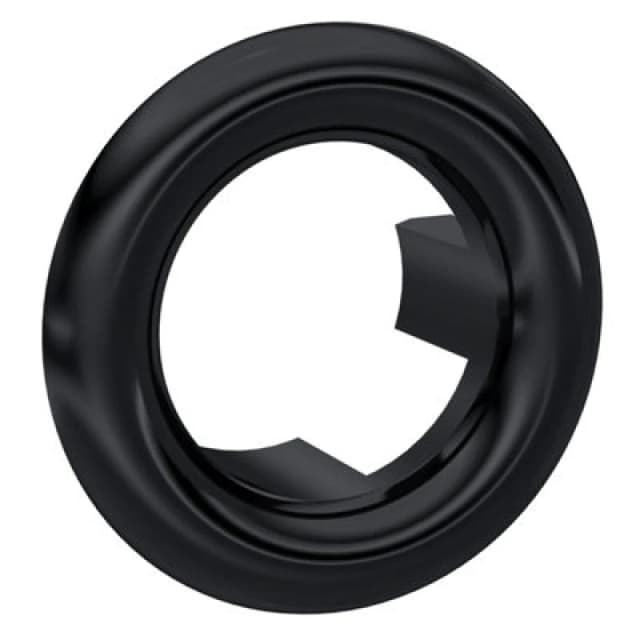 Balterley Modern Round Basin Overflow Cover Matt Black 18.5mm Black