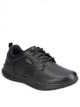 Skechers Delson Antigo Lace Up Shoe - Black
