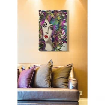 Kanvas Tablo (50 x 70) - 50 Multicolor Decorative Canvas Painting