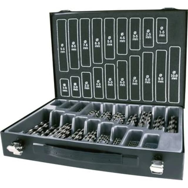 RUKO RUKO A214200 Metal twist drill bit set 170 Piece DIN 338 Cylinder shank 1 Set A214200