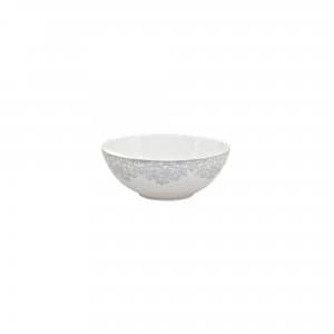 Denby Monsoon Filigree Silver Cereal Bowl
