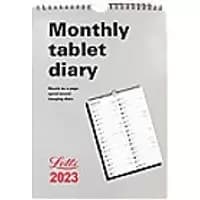Letts Calender 2023 1 Month per page Portrait White English 21 x 0.5 x 29.5 cm