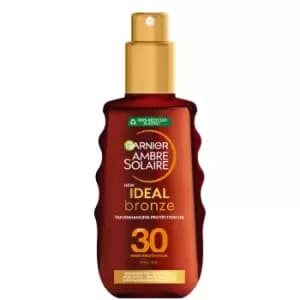 Garnier Ambre Solaire Ideal Bronze Protective Oil SPF30 Sun Cream Spray 150ml
