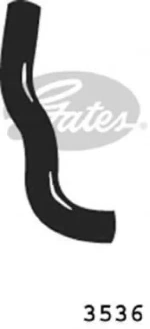 Curved Radiator Hose 280mm X 27 Gates 3536