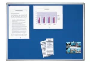 ProLine Felt pin board 120 x 90cm & blue