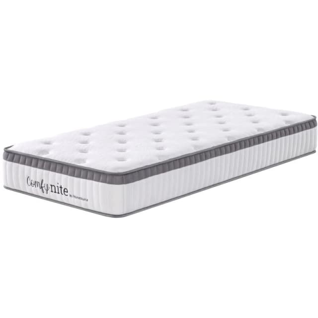 Home Source Pocket Sprung Quilted Mattress Medium Firmness 24cm Deep White