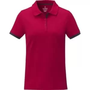 Elevate Womens/Ladies Morgan Short-Sleeved Polo Shirt (L) (Red)