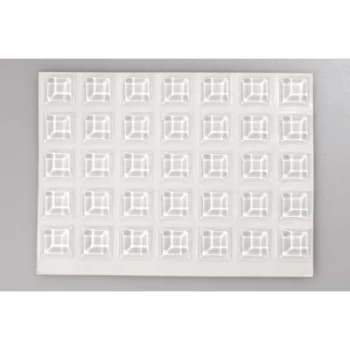 TOOLCRAFT 2127C70-C Foot self-adhesive, square Transparent (Ø x H) 12.7mm x 3.1mm 70 pc(s)